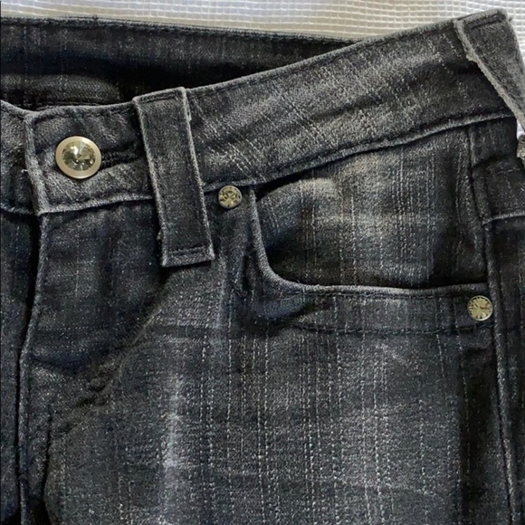 True Religion black jeans size 25 rhinestones - Picture 3 of 13